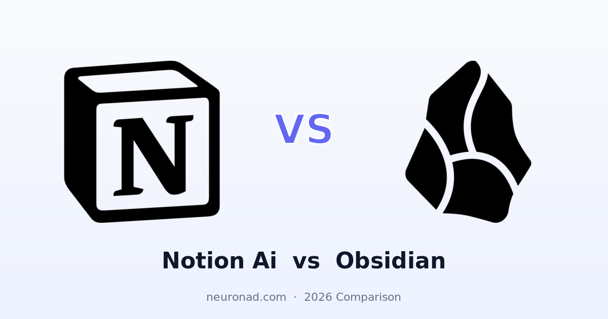 Notion AI vs Obsidian (2026): Cloud Workspace Intelligence vs Local ...